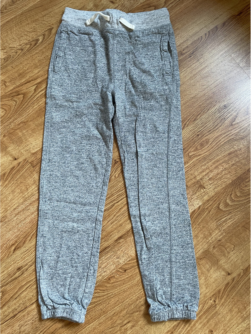 GAP Kids Boys L Heather Gray Cotton Jogger Sweatpants Drawstring Casual Playwear